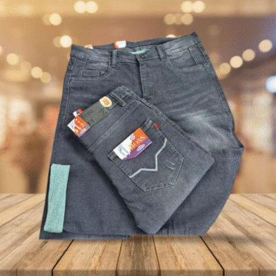 Men's Stretchable Denim Jeans Pant (Ash Dark ) - Image 2
