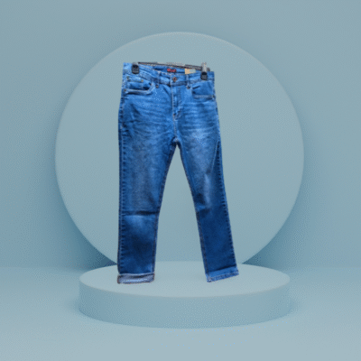 Men's Stretchable Denim Jeans Pant (Sky Blue) - Image 3
