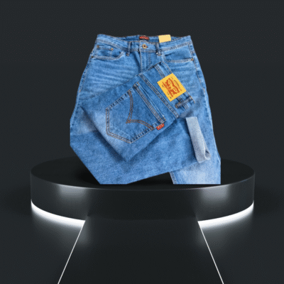 Men's Stretchable Denim Jeans Pant (Sky Blue) - Image 4