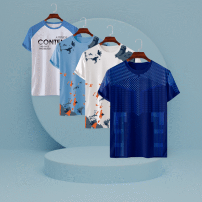 Stylish/Comfortable sports T-Shirt 4 (Four) pcs combo offer