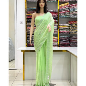 Glittering Glow Gemstone Saree.