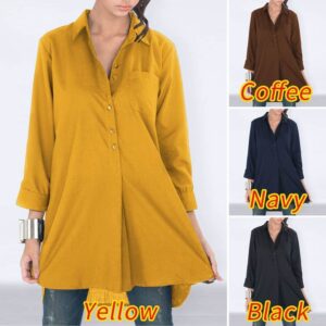 Women's Tunic Casual Long Sleeve Oversized Top