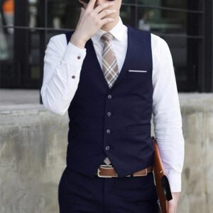 Slim overalls suit vest